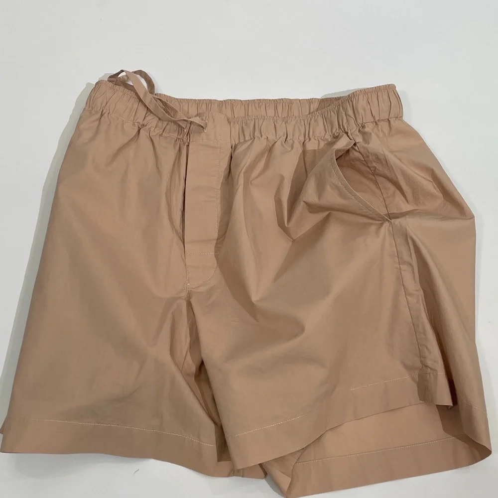 Skims Men’s Cotton Poplin Boxer Short Tan NWOT
